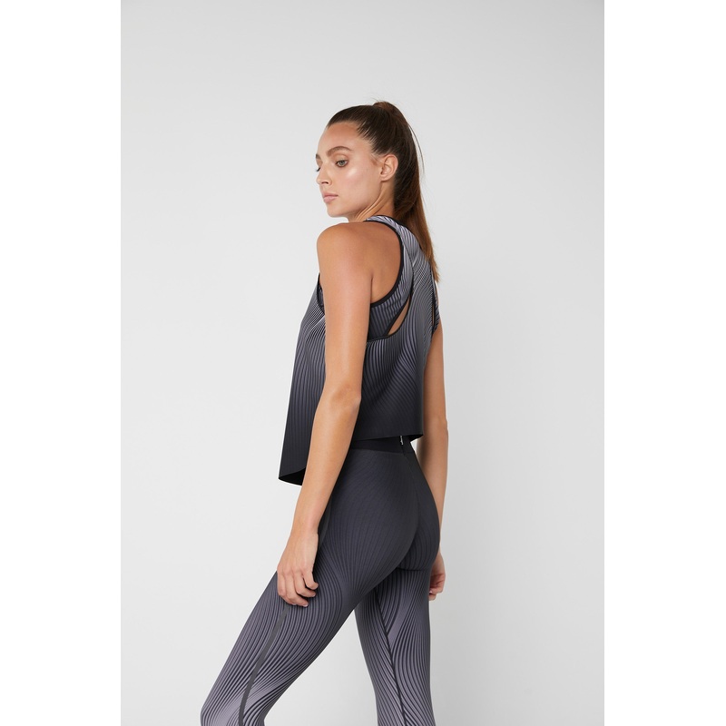 Ruffle Wave Naos Top XXS BLUE BLUE METAL
