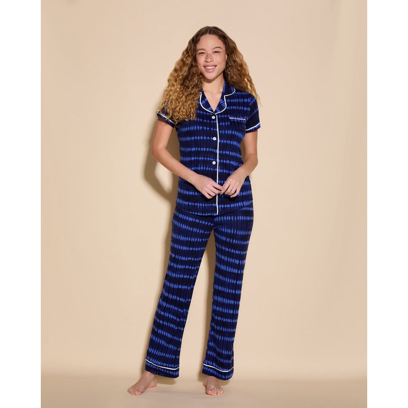 Short Sleeve Top & Pant Pajama Set Lola XS