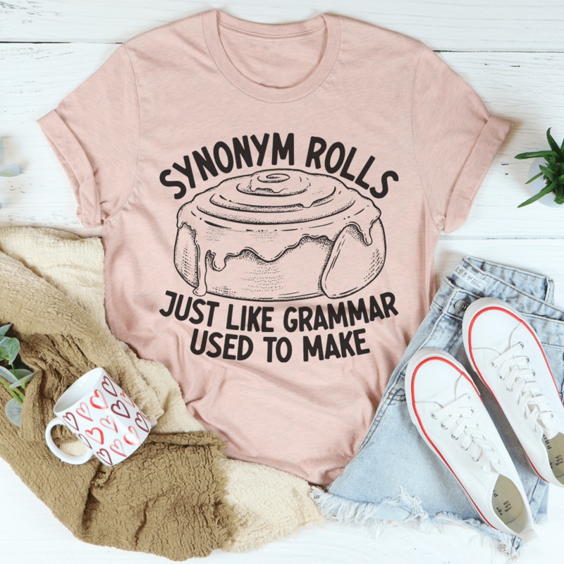 Synonym Rolls Tee Heather Prism Peach S