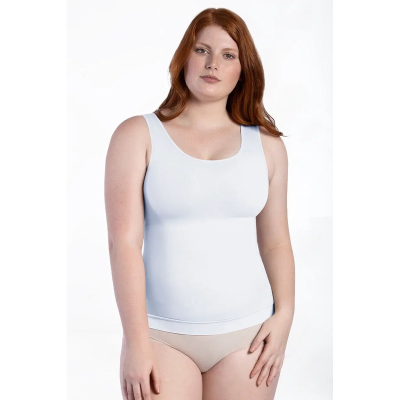 CURVEEZ Shapewear Tank Top Essential Square Neck White S