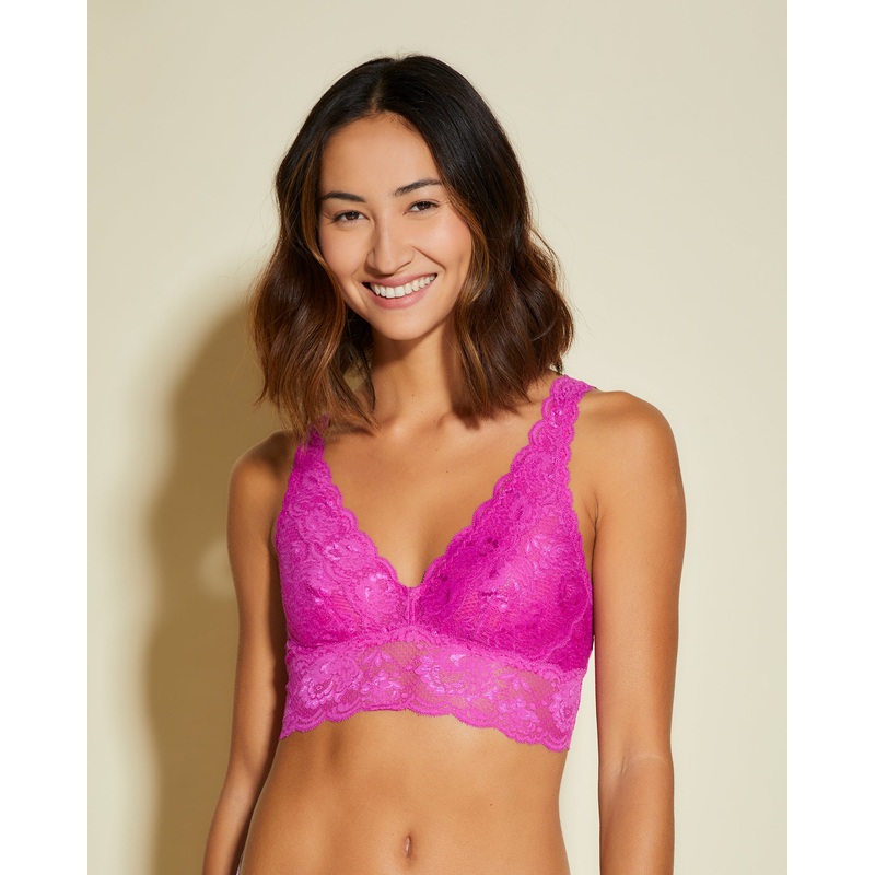 Petite Plungie Bralette Cape Fuchsia PS