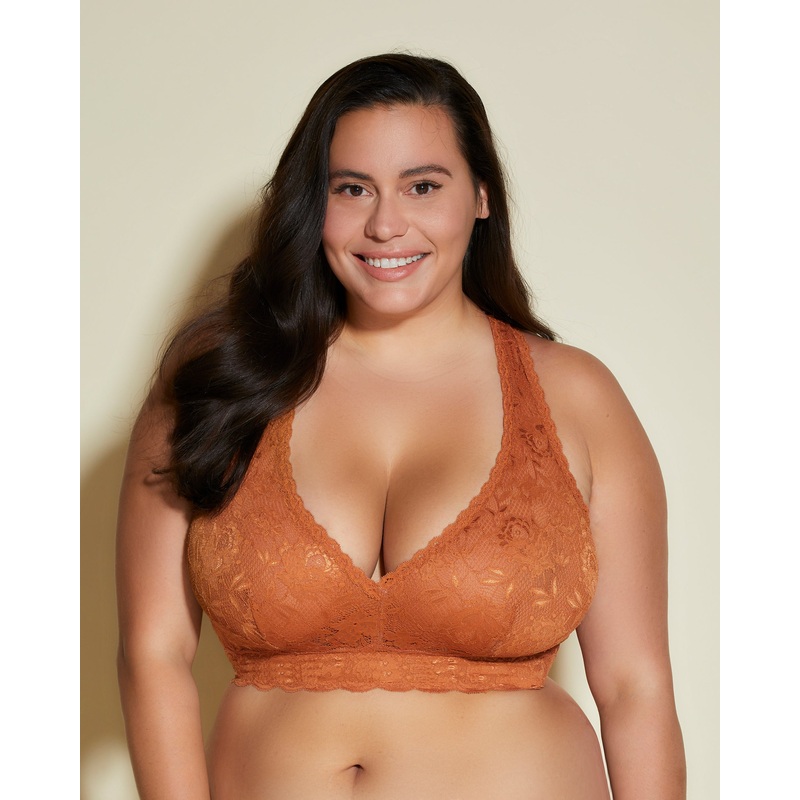Ultra Curvy Racerback-Bralette “Racie” Dark Copper XS