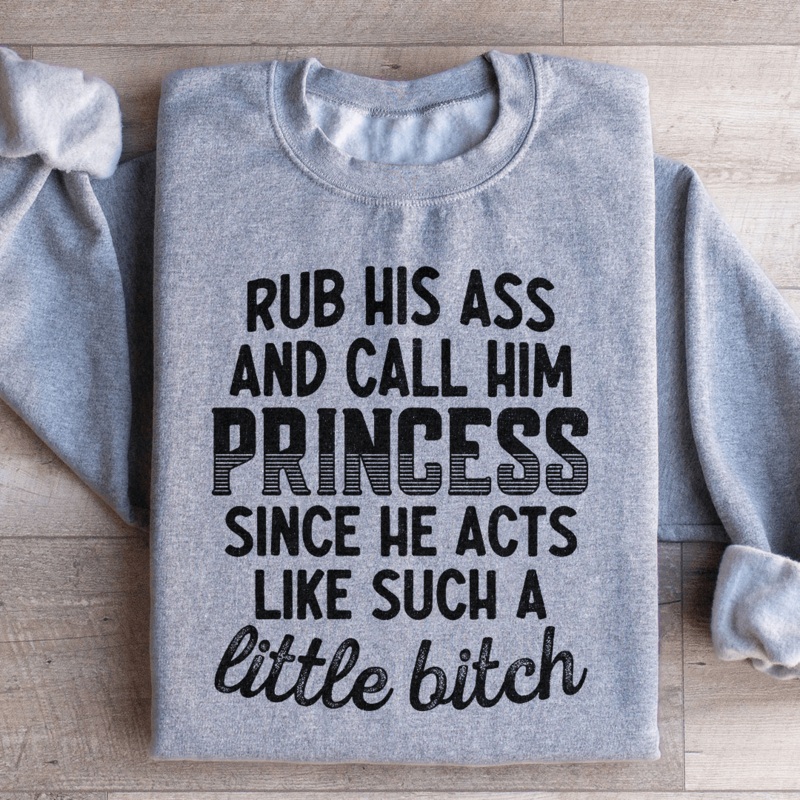 Call Him Princess Sweatshirt Black S