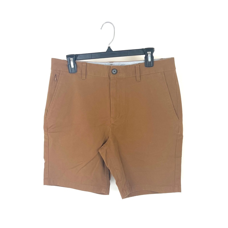 MENS Caramel Shorts – Size 32 – Slim 7″ Inseam