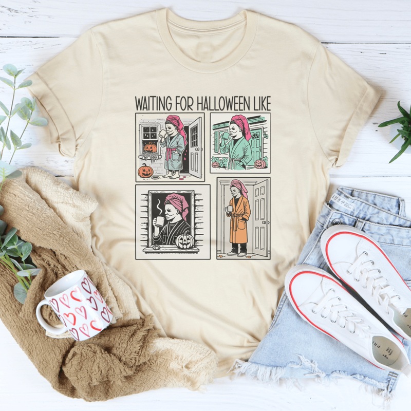 Waiting For Halloween Like Tee Athletic Heather XS