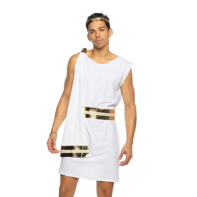 2pc Gilded Greek God White/Gold Small