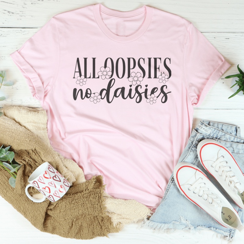 All Oopsies No Daisies Tee Black Heather S
