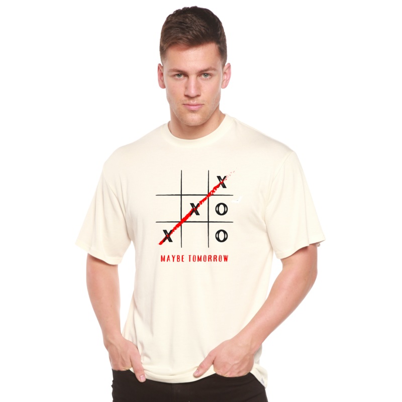 Maybe Tomorrow Unisex Bamboo/Cotton Graphic T-Shirt Medium Black