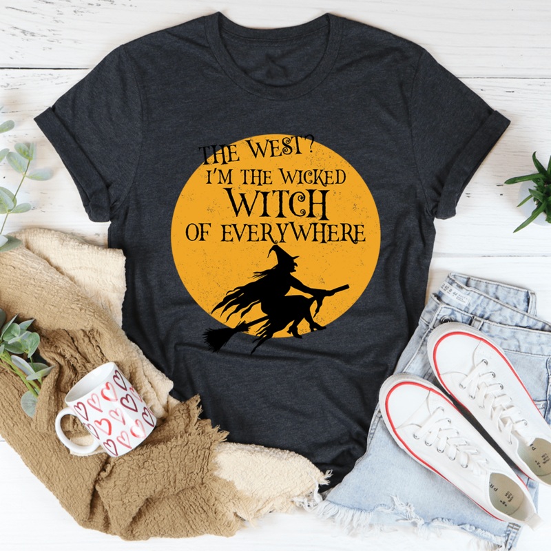 The Wicked Witch Of Everywhere Tee Dark Grey Heather S