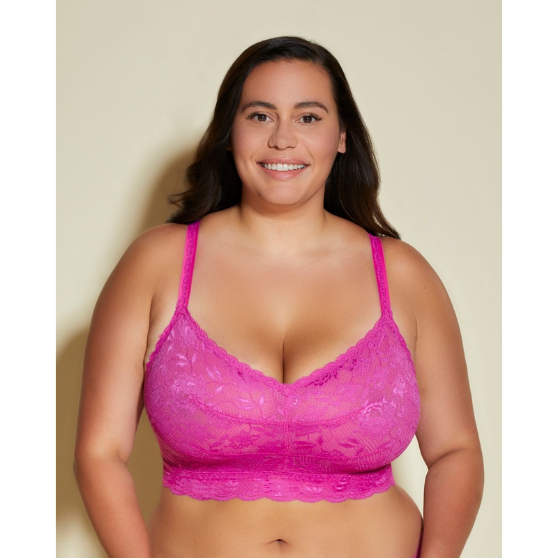 Ultra Curvy Sweetie Bralette Cape Fuchsia XS