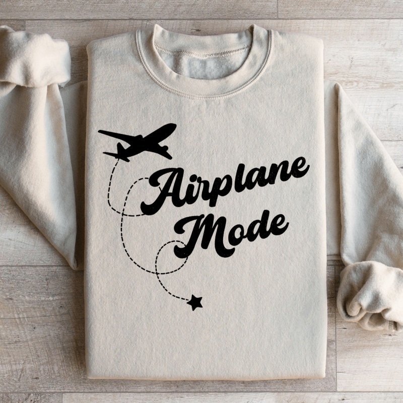 Airplane Mode Sweatshirt Black S