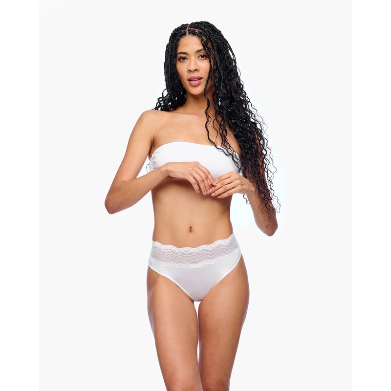 Braguitas Clsicas De Talle Alto Blanca S