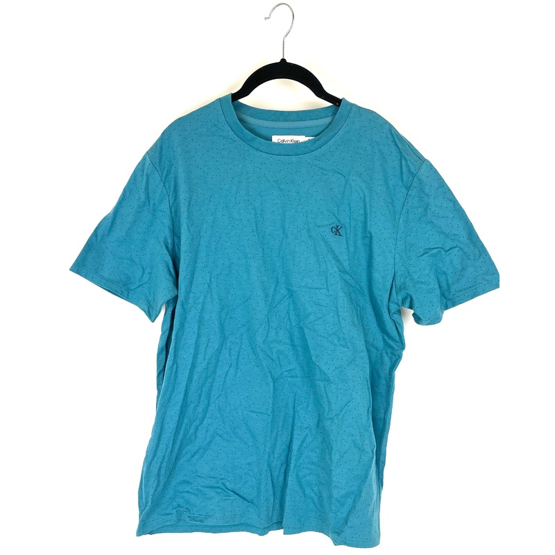 MENS Teal Polka Dot T-Shirt – Medium