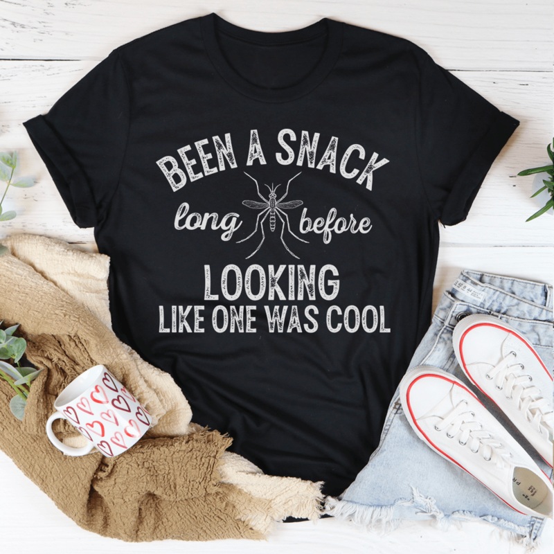 Been A Snack Long Before Looking Like One Was Cool Tee Black Heather S
