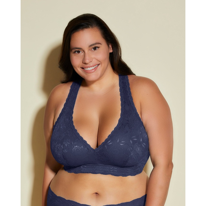 Bralette Con Spalline Incrociate Ultra Curvy Blu Navy XS