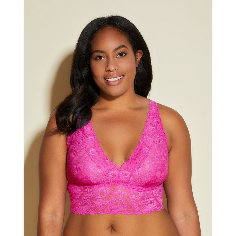 Bralette Extended Plungie Longline Cape Fuchsia 1X