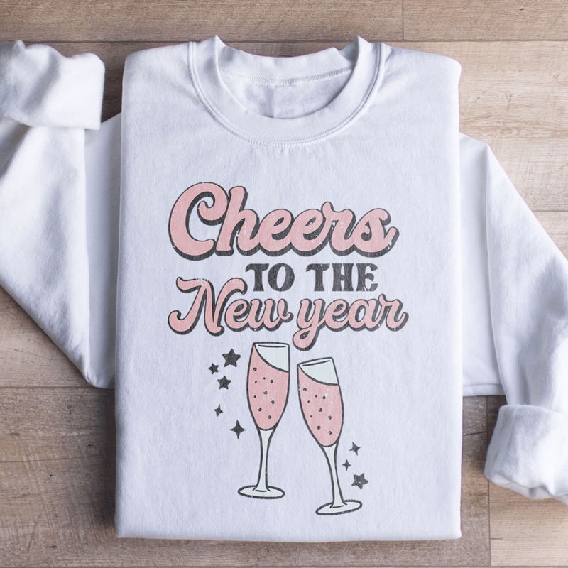 Cheers To The New Year Sweatshirt Black S