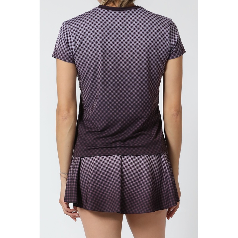 Get It Fast 3D GINGHAM MIRAM SHORT SLEEVE TEE OXBLU S