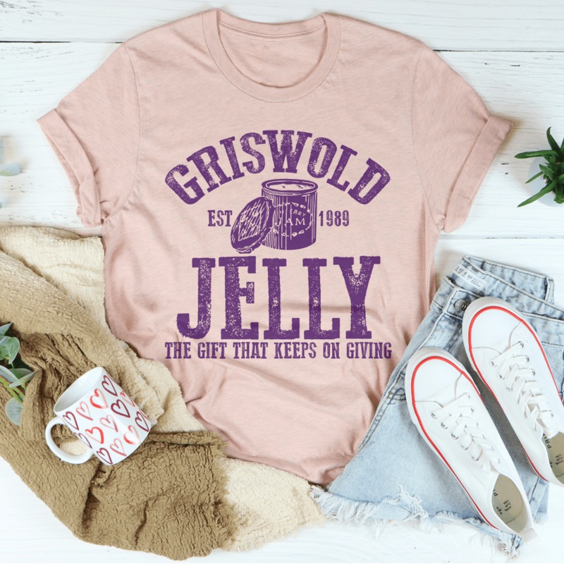 Griswold Jelly Co Tee Heather Peach S