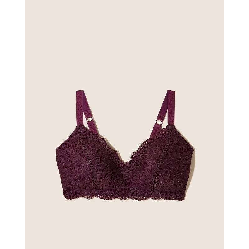 Bralette Imbottita Borgogna XS
