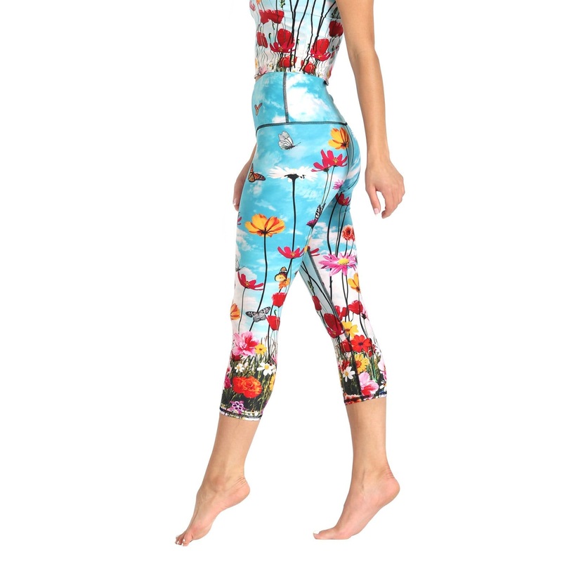 Capri Legging – Flower Bomb XS