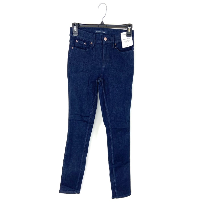 Dark Wash Mid Rise Skinny Jean – 25, 26, 27, 28, 29 25