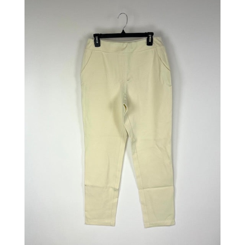 Off White Work Pants With Pockets – Size 12/14