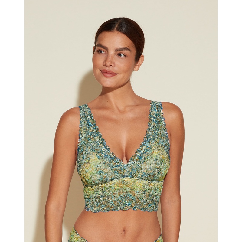Bralette Alta Con Scollatura Profonda Ombre Fleur S