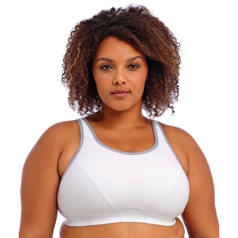 Goddess Sport Soft Cup Sports Bra – White 34C