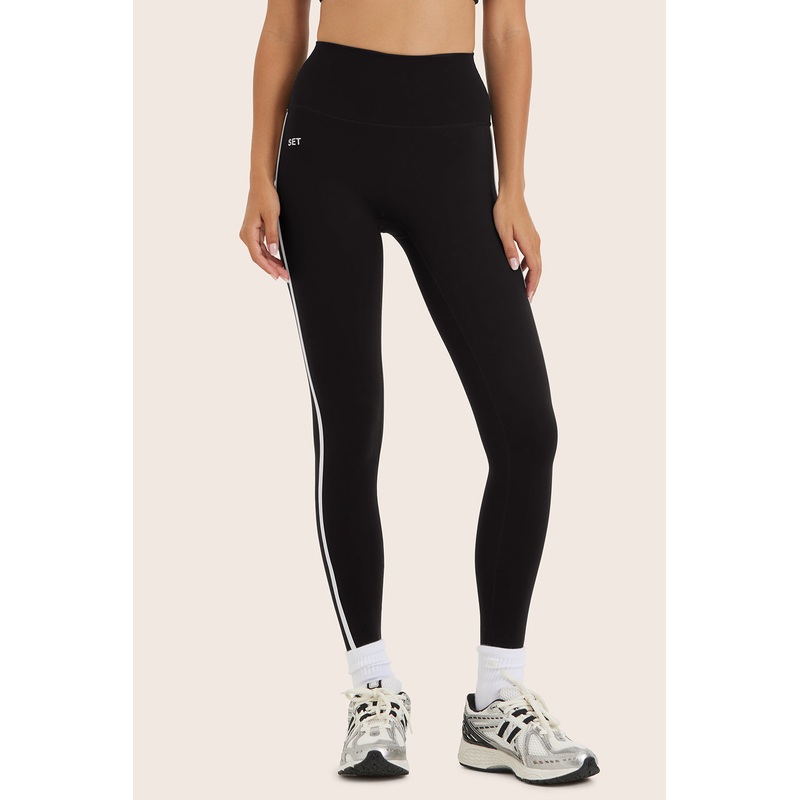 SPORTBODY (BLOOPERS) SPORTY HIGH-RISE STRIPE LEGGINGS – ORCA Orca XS