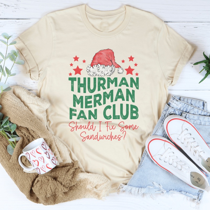Thurman Merman Fan Club Tee Pink S