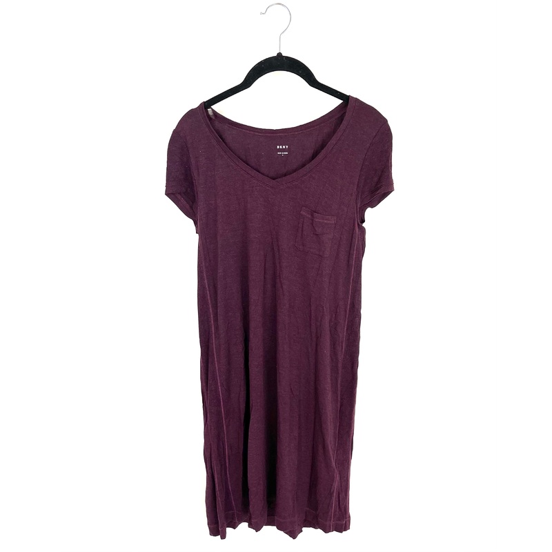 Deep Burgundy Short Sleeve Nightgown – Small