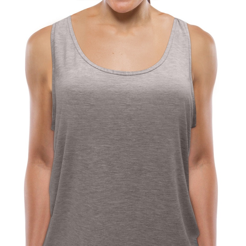 Gentle Fit Jersey Knit Tank (Style 1505) S Gray