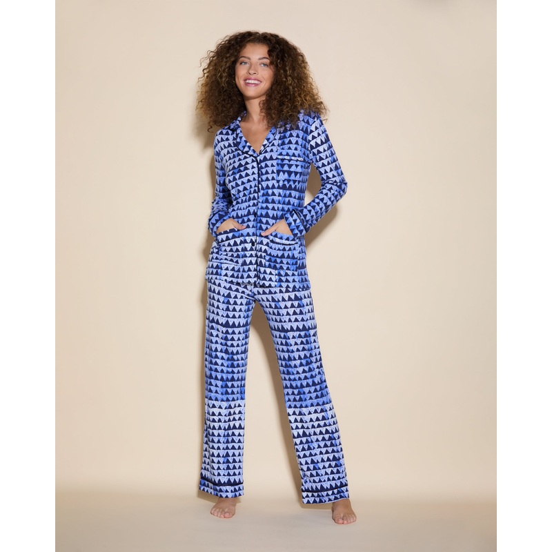 3 Pockets Long Sleeve Top & Pant Pajama Set Mini Jazzy Jeff XS