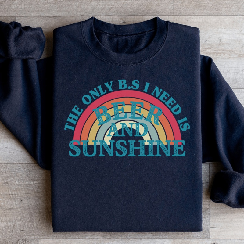Beer & Sunshine Sweatshirt Black S