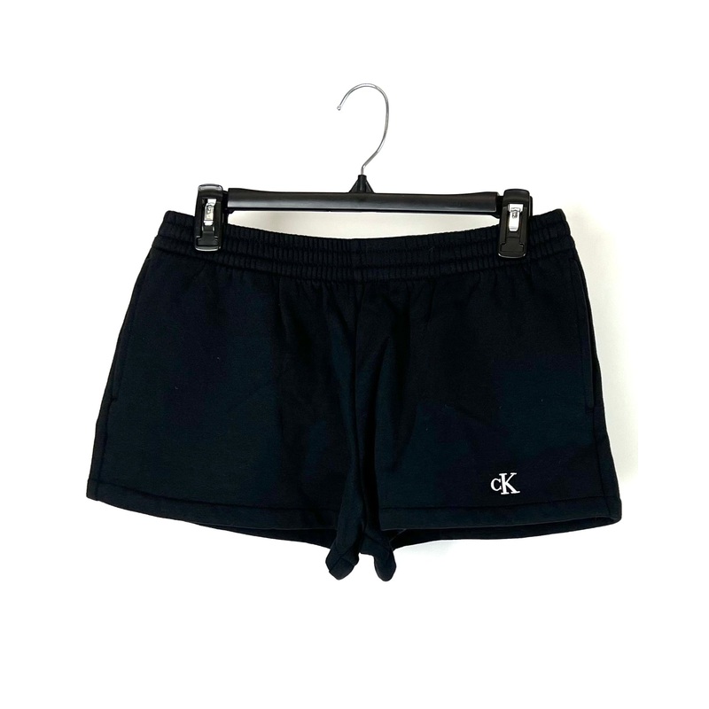 Black Low Rise Fleece Lined Shorts – Small