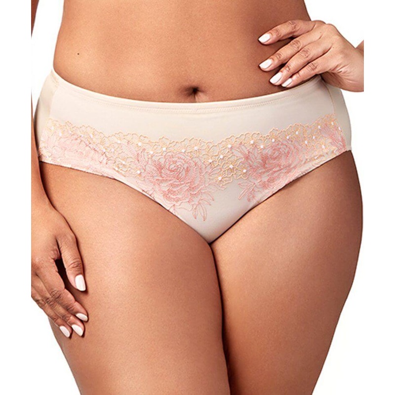 Elila Swiss Embroidered Microfiber Panty – Nude M
