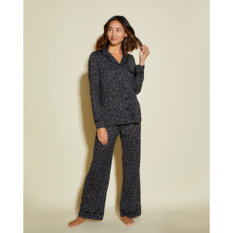 Pigiama Petite Con Top A Maniche Lunghe E Pantaloni Black Panther/Black PS