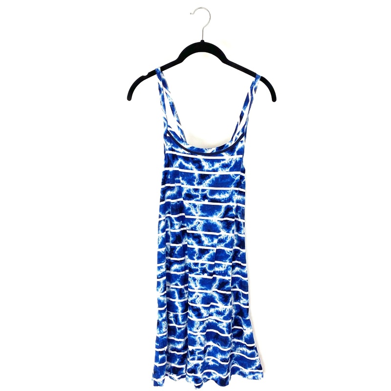 Blue Tie Dye Lounge Dress – Small