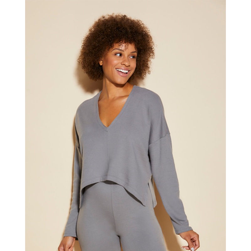 Doppel-V-Top Grau XS