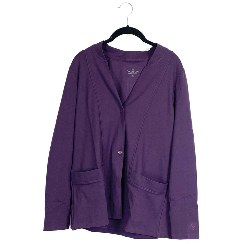 Purple Button Up Cardigan – Size 0/2, 6/8 and 10/12 Extra Small (Size 2-4)