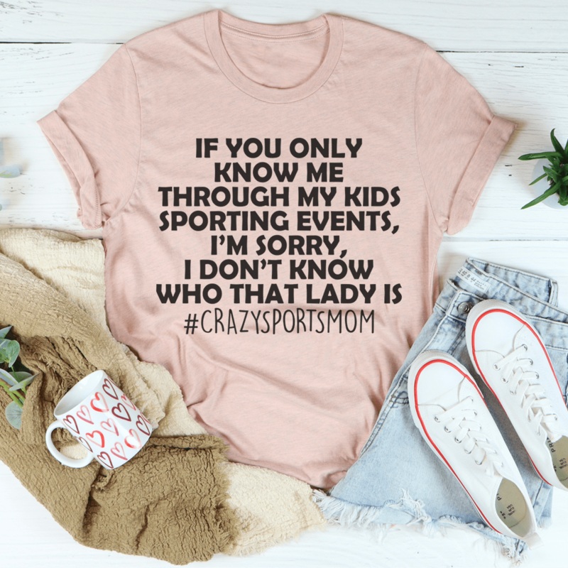 Crazy Sports Lady Tee Heather Prism Peach S
