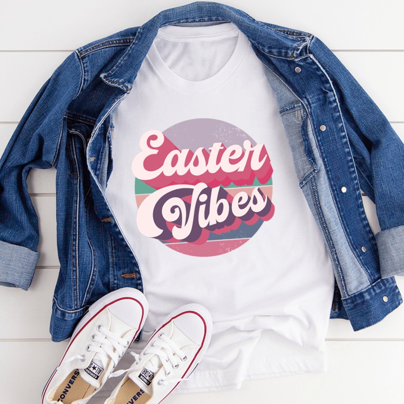 Easter Vibes Tee White S