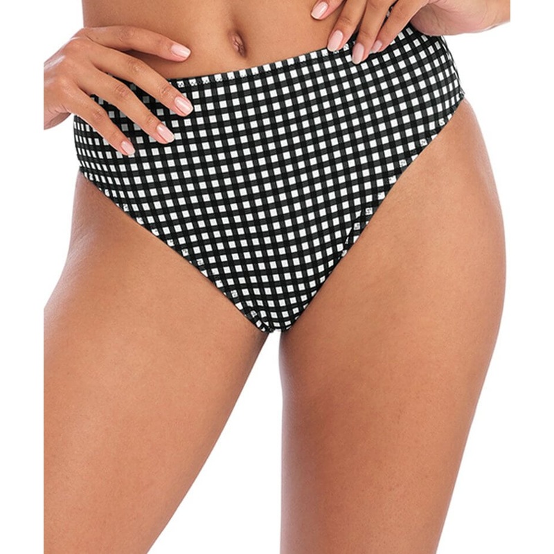 Freya Swim Check In High Waist Bikini Brief – Monochrome XS Monochrome
