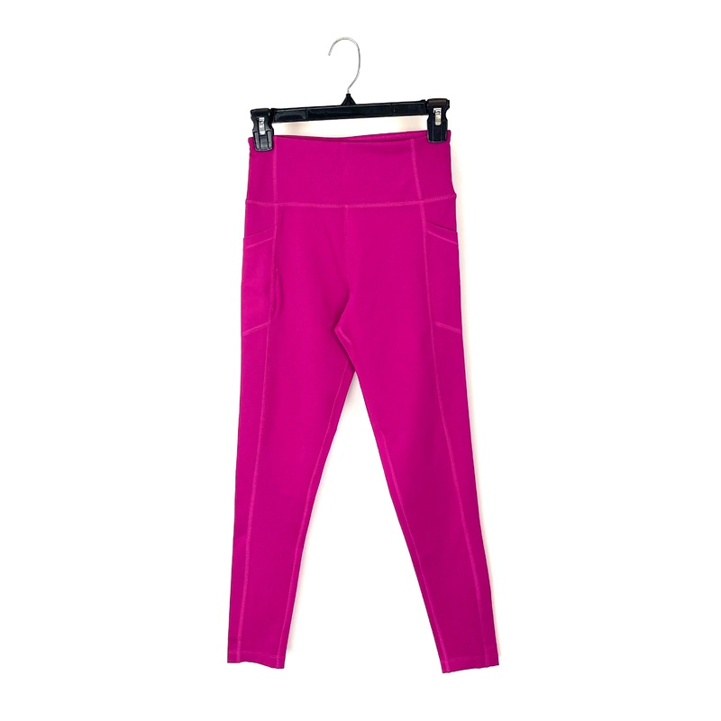 Magenta Activewear Leggings With Pockets – Small