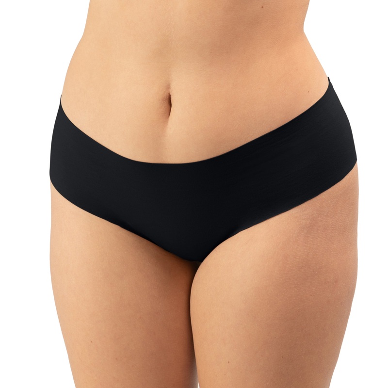 Mid Rise Bikini Plus – Black, Pale, White, Tan BLACK 1X
