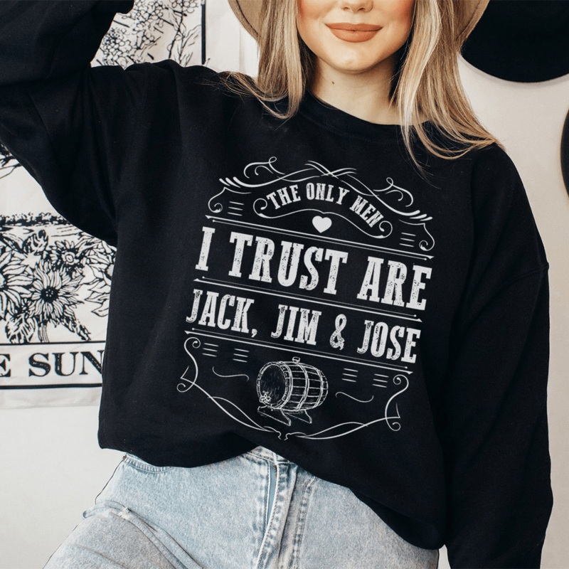The Only Men I Trust Sweatshirt Black S