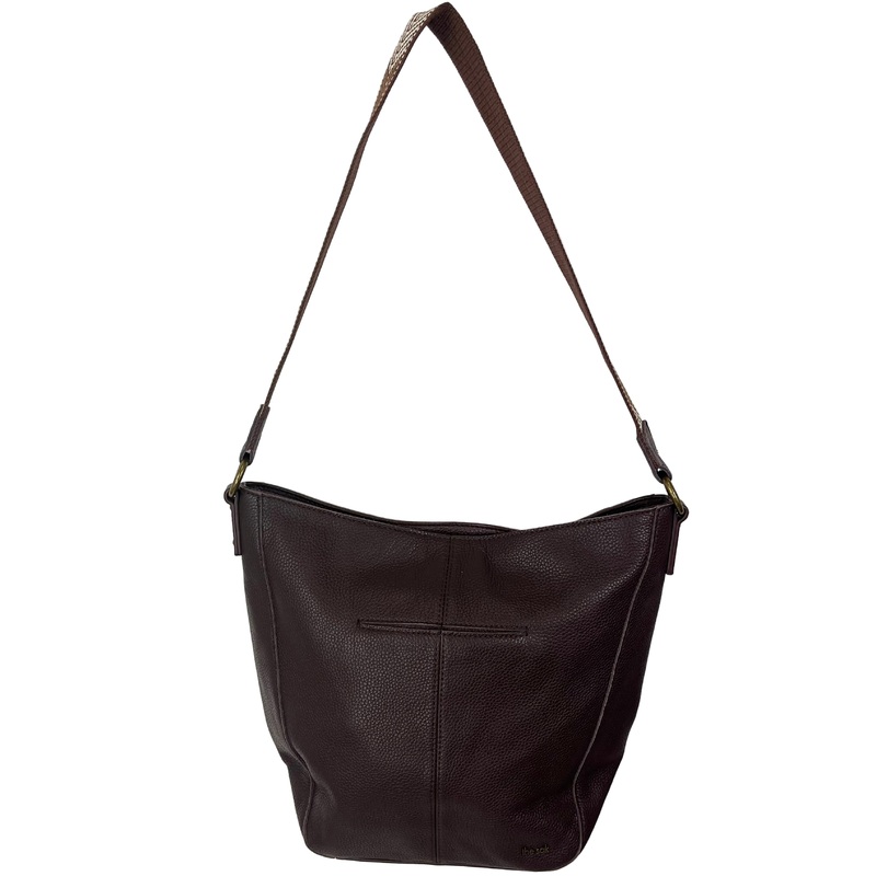 Dark Brown Leather Shoulder Bag