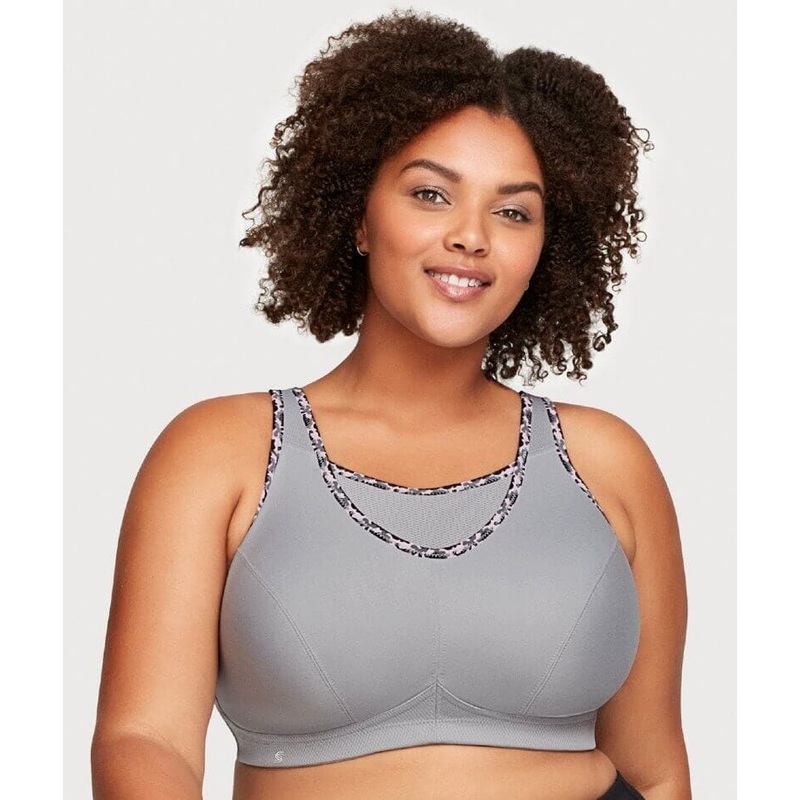 Glamorise No-Bounce Camisole Wire-free Sports Bra – Soft Gray 34F