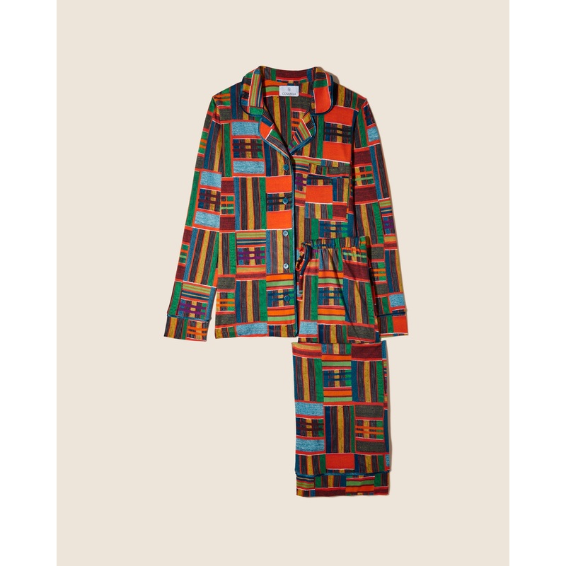 Pigiama Petite Con Top A Maniche Lunghe E Pantaloni Kente PS